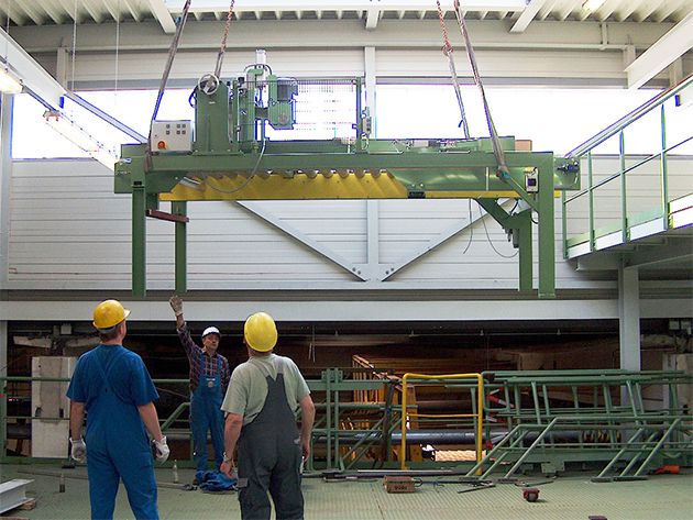 Installation of a production line